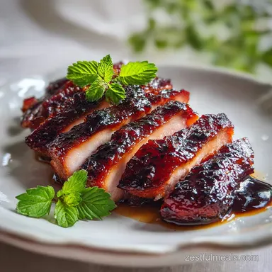 Char Siu Chicken Thighs for 4 Servings Recipe Card