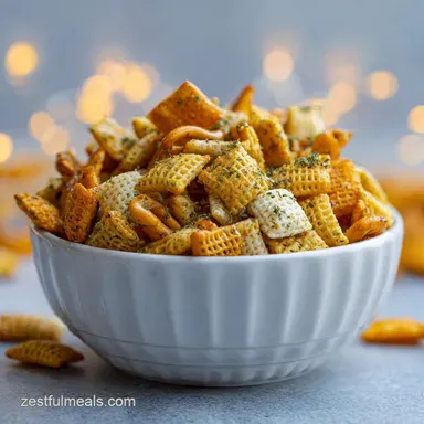 Cheesy Ranch Chex Mix Oven-Baked in 45 Minutes