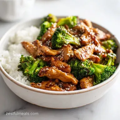 Chicken and Broccoli Stir Fry Recipe for 4 Servings