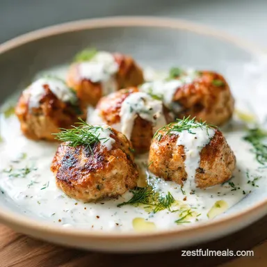 Chicken Kofta with Garlic Yogurt Sauce Recipe for 4 Recipe Card