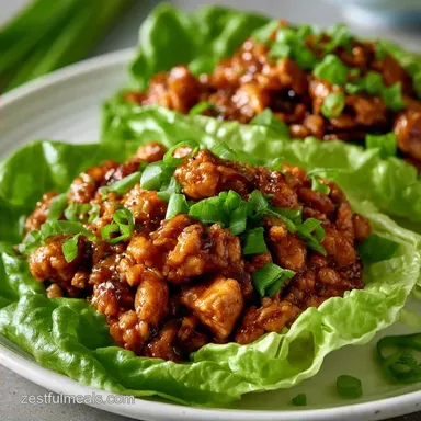 Chicken Lettuce Wraps in 30 Minutes