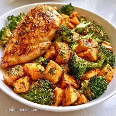 Chicken Sweet Potato Meal Prep for 4 Recipe Card