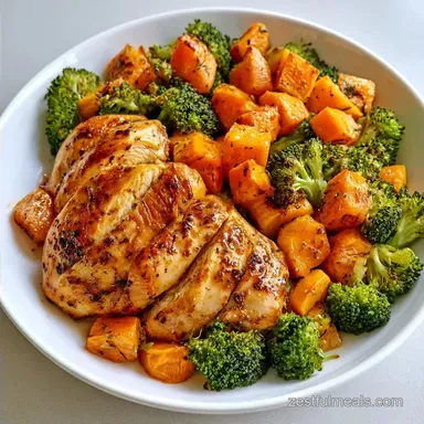 Chicken Sweet Potato Meal Prep for 4