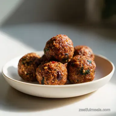Italian Meatballs with Sausage and Beef in 45 Minutes Recipe Card