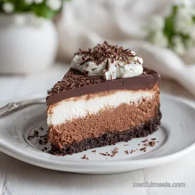 Copycat Hershey Chocolate Bar Cheesecake with Chocolate Crust Recipe Card