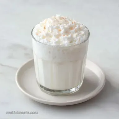 Creamy Coconut White Layer Drink: Silky Recipe Card