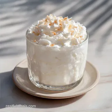 Creamy Coconut White Layer Drink: Silky