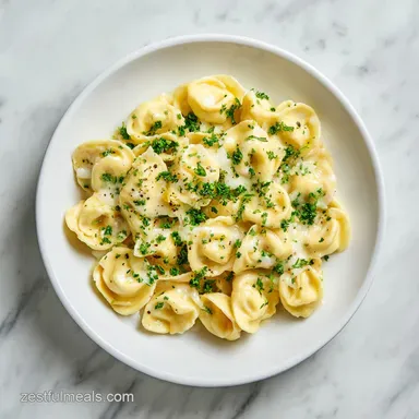 French Onion Tortellini: One-Pan Meal for 4 Servings