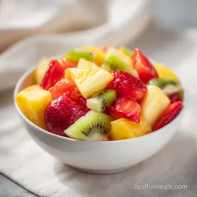 Hawaiian Fruit Salad with Cream Cheese Dressing in 140 Minutes Recipe Card
