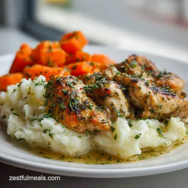 Creamy Herb Chicken and Potatoes for 4 Servings
