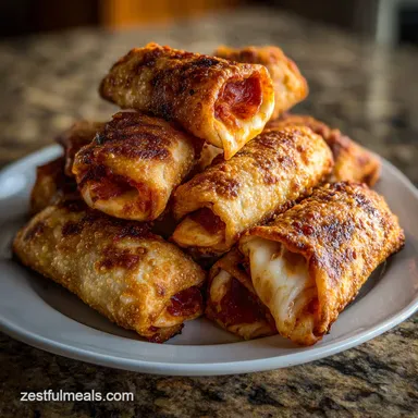 Crispy Air Fryer Pizza Rolls Ready in 30 Min Recipe Card