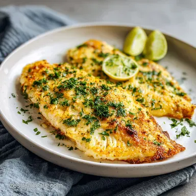 Air Fryer Tilapia Recipe with Crispy Flaky Perfection Recipe Card