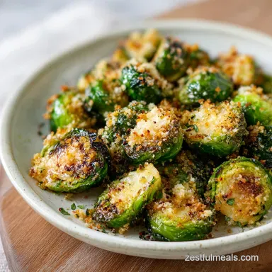 Brussels Sprouts So Crispy with Garlic in 30 Min