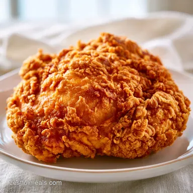 KFC Chicken Recipe Crispy Homemade Recipe Card