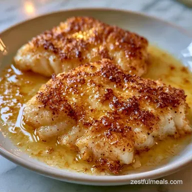 Easy 15-Minute Pan Fried Cod Recipe Card