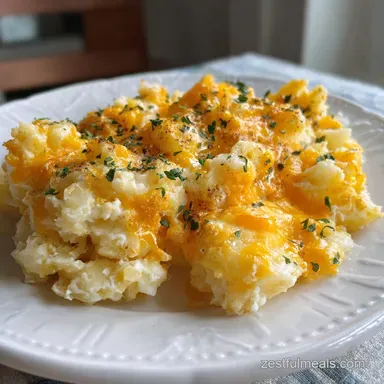 Cheesy Potatoes for 4 Hours Recipe Card