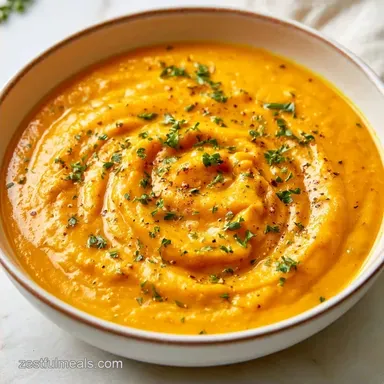 Curried Butternut Squash Soup: One-Pot