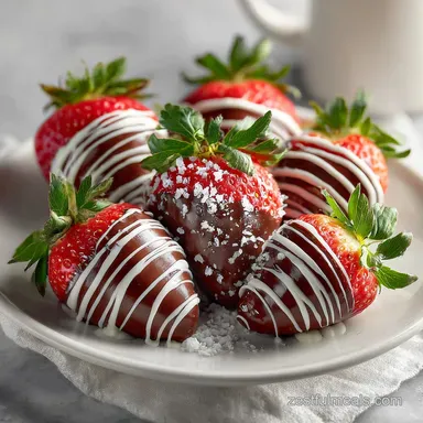 Delicious ChocolateCovered Strawberries Recipe in 20 Minutes Recipe Card