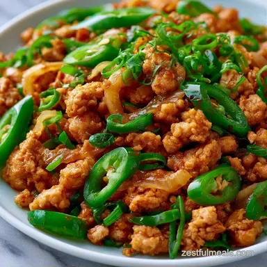 Chicken Keema for 4 Servings Recipe Card