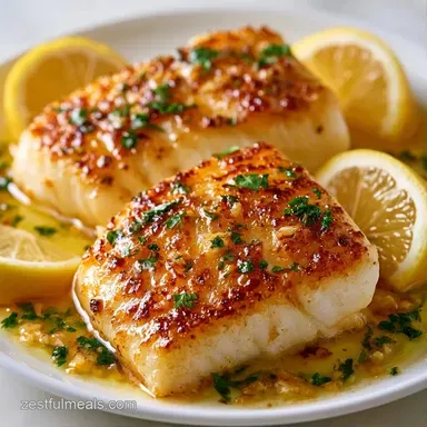 Easy 15Minute Cod Dinner for 4 Servings Recipe Card