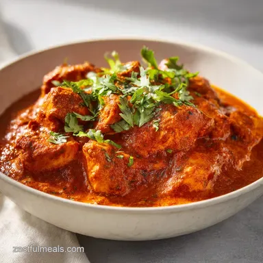 Chicken Tikka Masala Recipe for 4 Servings Recipe Card