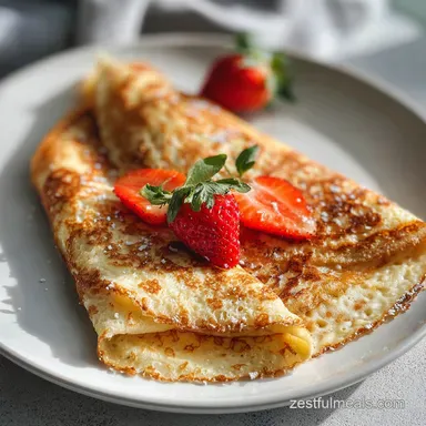 Quick and Easy Crepe Recipe in 15 Min Recipe Card