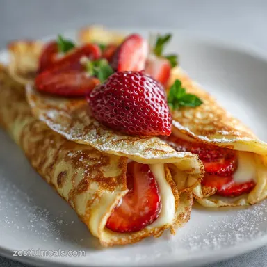 Quick and Easy Crepe Recipe in 15 Min