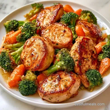 Easy Healthy Chicken Dinner: One-Pan Recipe Card