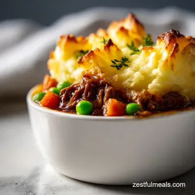 Easy Mini Shepherds Pies for 12 Servings: Golden and Baked Recipe Card