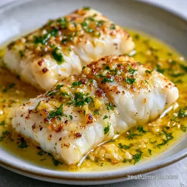 Easy Oven Baked Cod in 20 Minutes Recipe Card