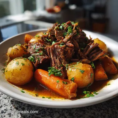 Easy Slow Cooker Pot Roast: Fork Tender