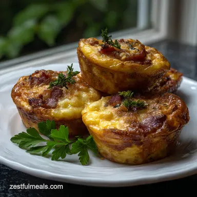 Egg Bites Cooked in Oven with Bacon and Cheese: Meal Prep Friendly