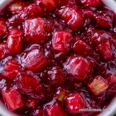 Rhubarb Jam for 8 Half-Pint Jars Recipe Card