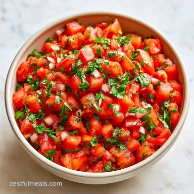 Fresh Tomato Salsa in 20 Minutes
