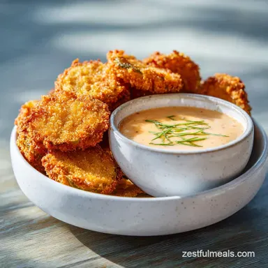 Fried Pickle Dipping Sauce Recipe: Creamy Zing Recipe Card