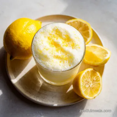 Frosted Lemonade Recipe for 2 Servings Recipe Card