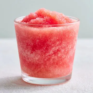 Watermelon Slushie for 4 Servings Recipe Card