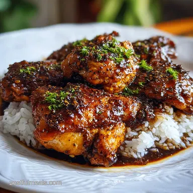 Garlic Brown Sugar Chicken Recipe: Baked Recipe Card