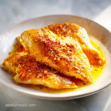 Garlic Butter Baked Chicken Breast for 4 Recipe Card