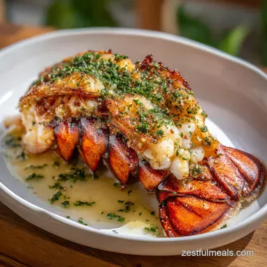 Lobster Idea Food with Garlic Butter in 27 Min Recipe Card