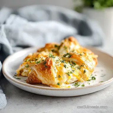 Cheesy Chicken Crescent Rolls: Supper With Crescent Rolls Recipe Card