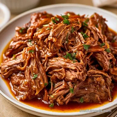Slow Cooker Garlic Herb Chuck Roast for 6 Recipe Card