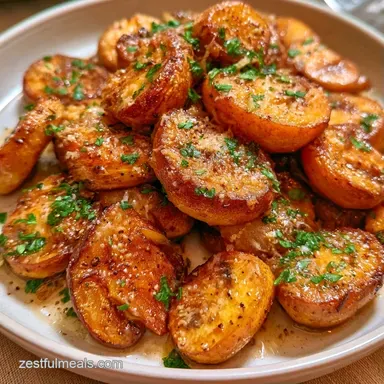 Garlic Parmesan Mushrooms in 30 Minutes Recipe Card