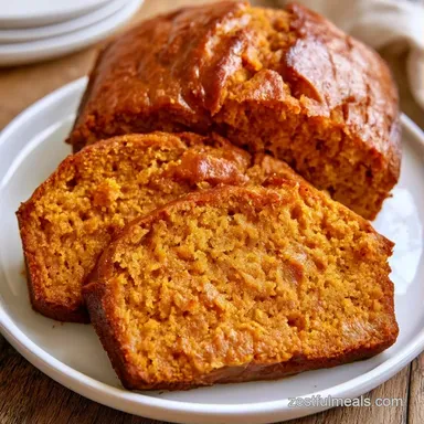 Gluten-Free Pumpkin Bread for 8 Servings Recipe Card