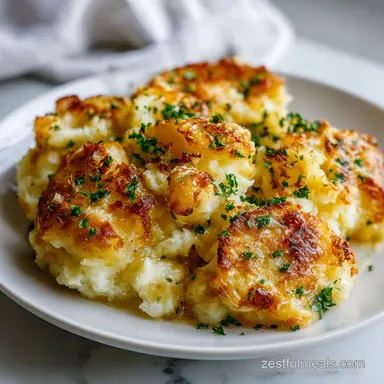 Baked Mashed Potatoes with Cheese for 8