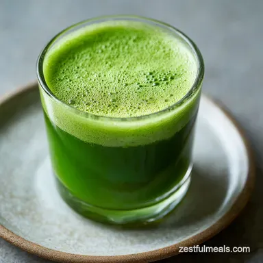 Green Juice Recipe with Apple in 10 Minutes