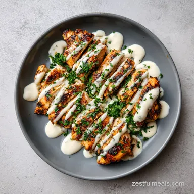Chicken Shawarma Bowl: Meal Prep Recipe Card
