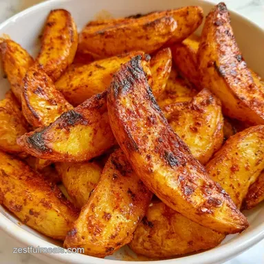 Grilled Potato Wedges in 30 Minutes Recipe Card
