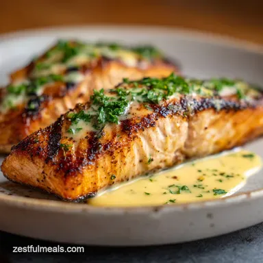 Grilled Salmon Recipe with Dijon Mustard in 20 Min