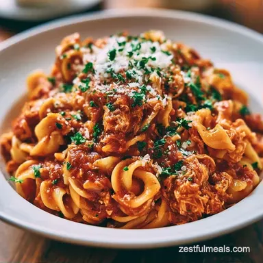 Chicken Bolognese for 6 Servings Recipe Card